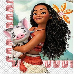 Moana Party Tableware Napkins Paper Two-Ply